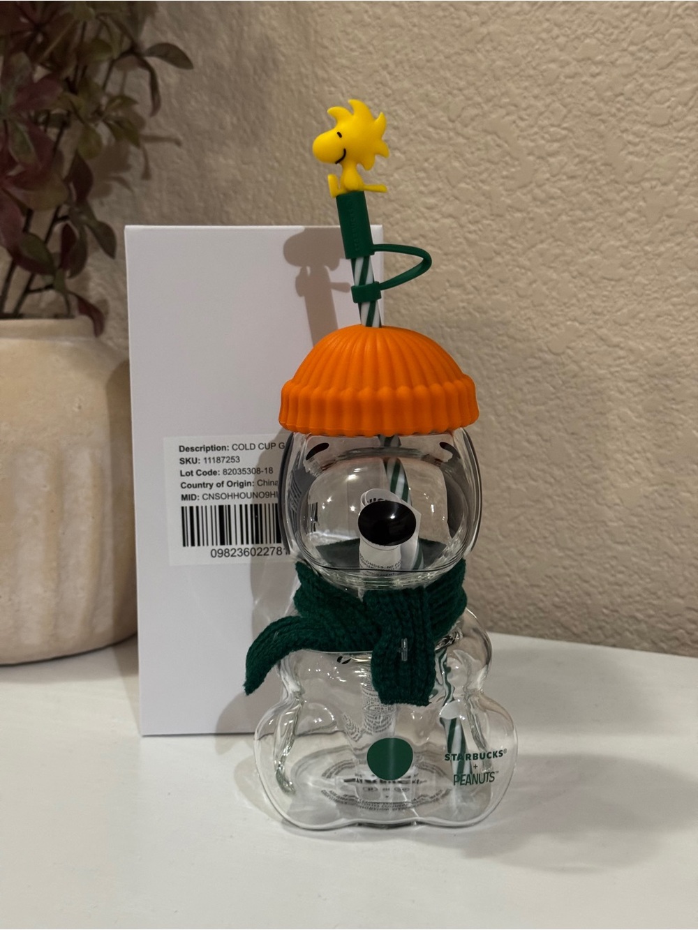 Snoopy x Starbucks glass cup